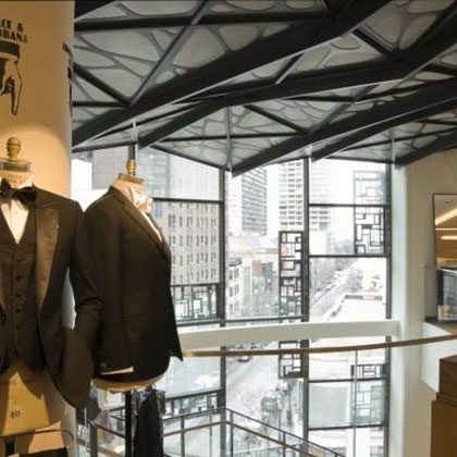 Освещение универмага Barneys New York в Чикаго, США